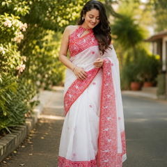 Crimson Heritage Chanderi Saree