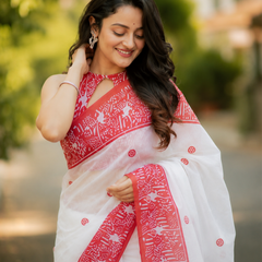Crimson Heritage Chanderi Saree