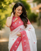 Crimson Heritage Chanderi Saree