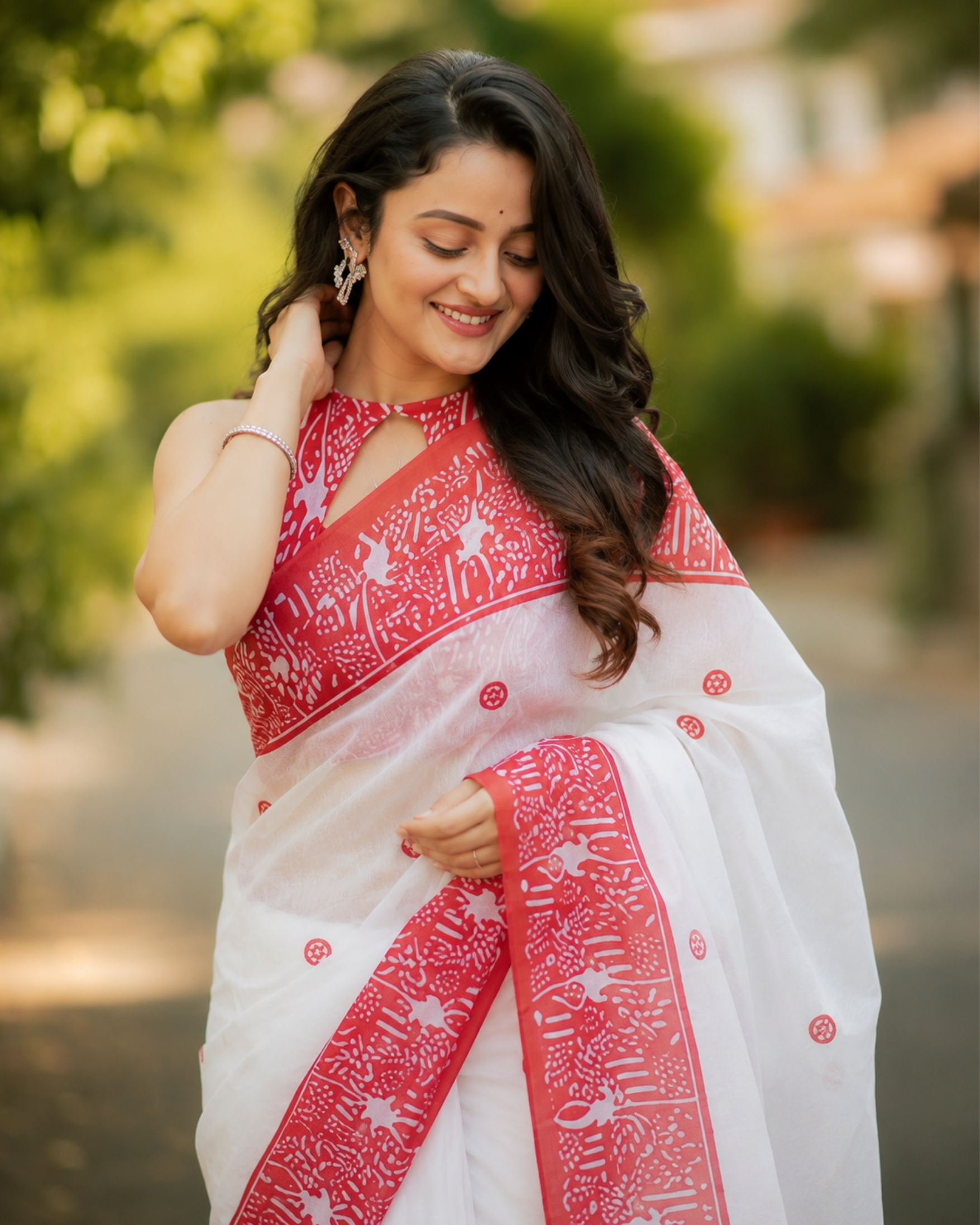 Crimson Heritage Chanderi Saree
