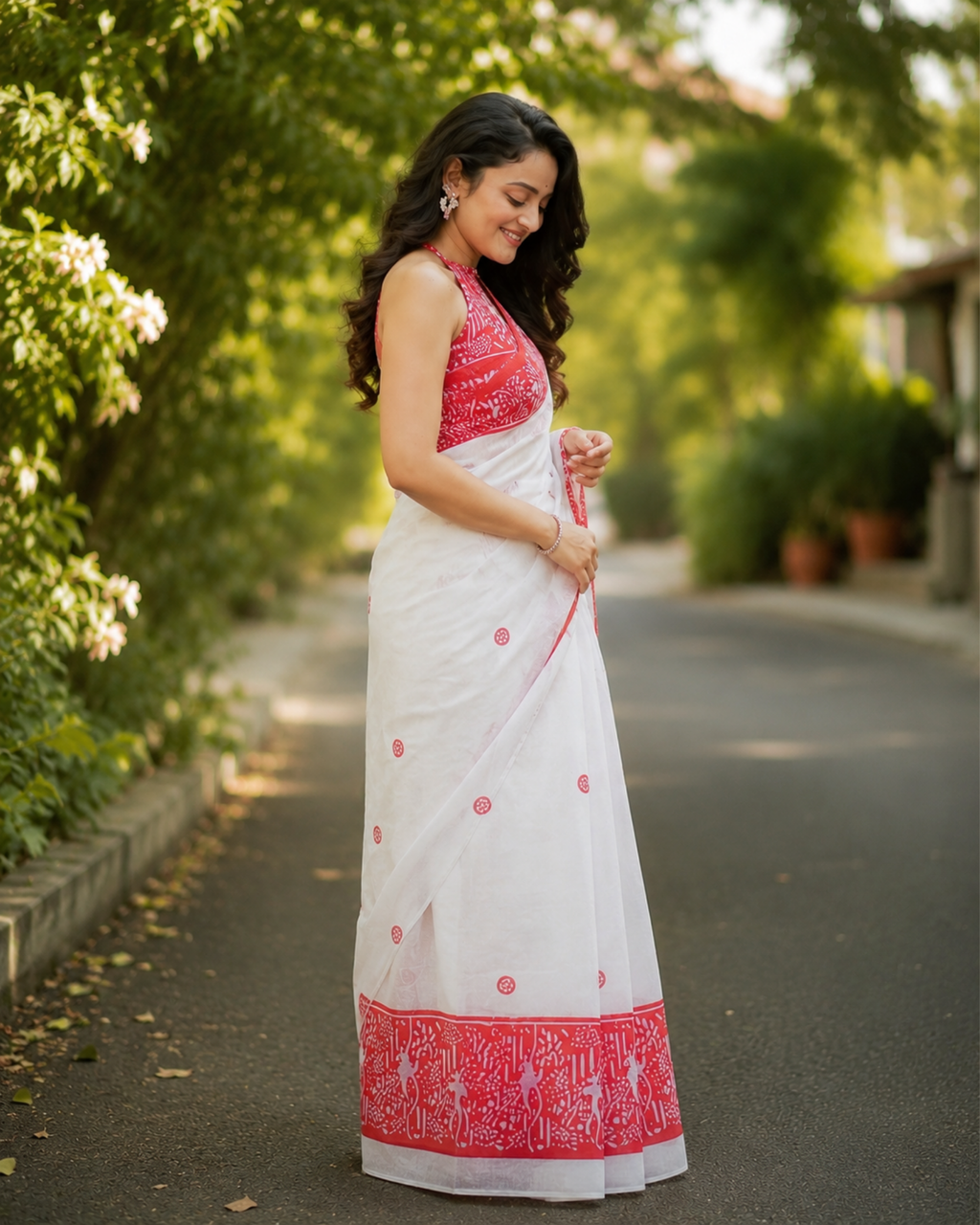 Crimson Heritage Chanderi Saree