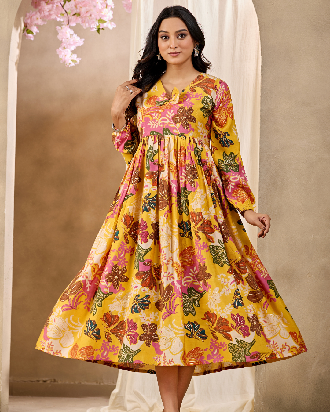 Sunlit Blossom Dress