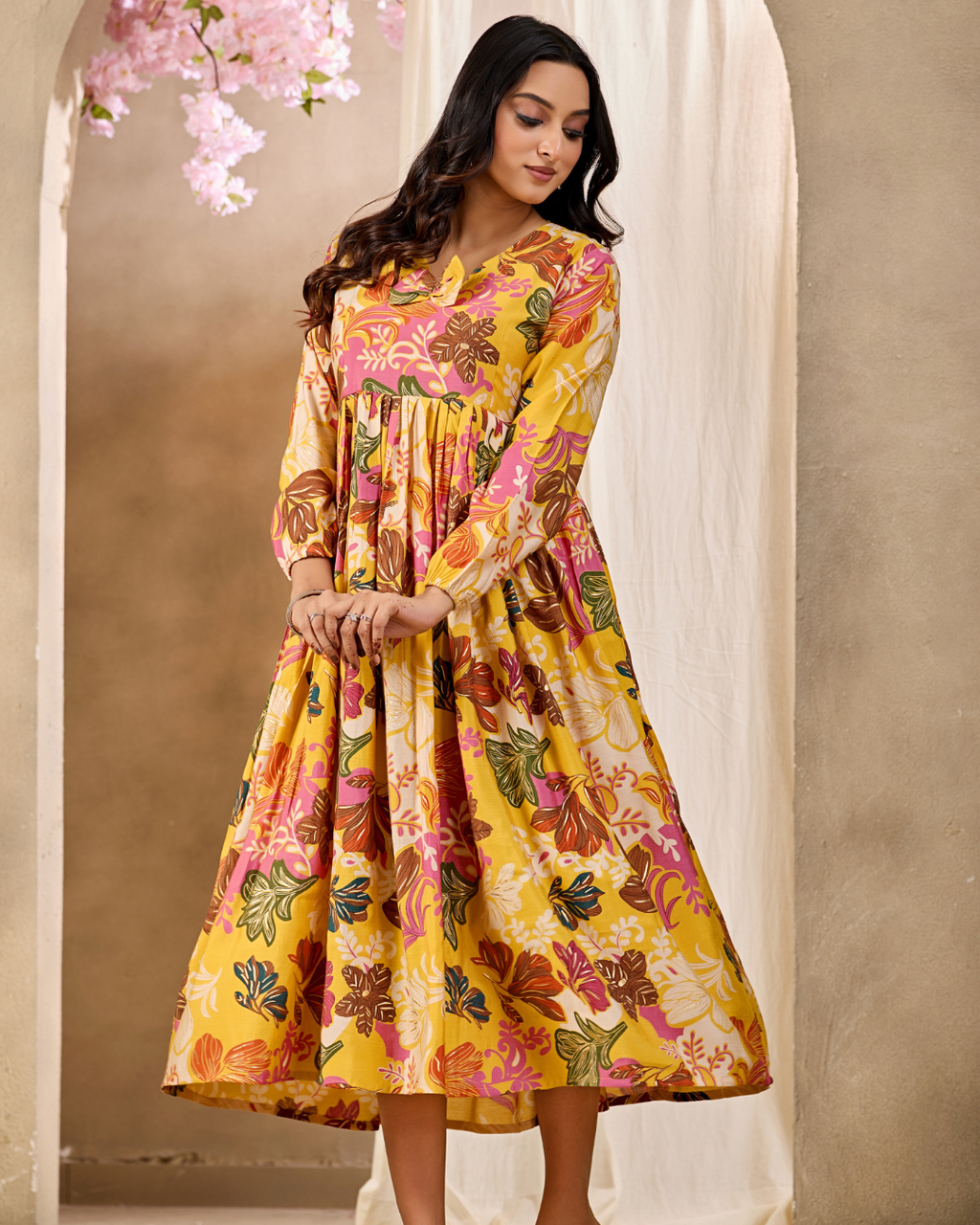Sunlit Blossom Dress
