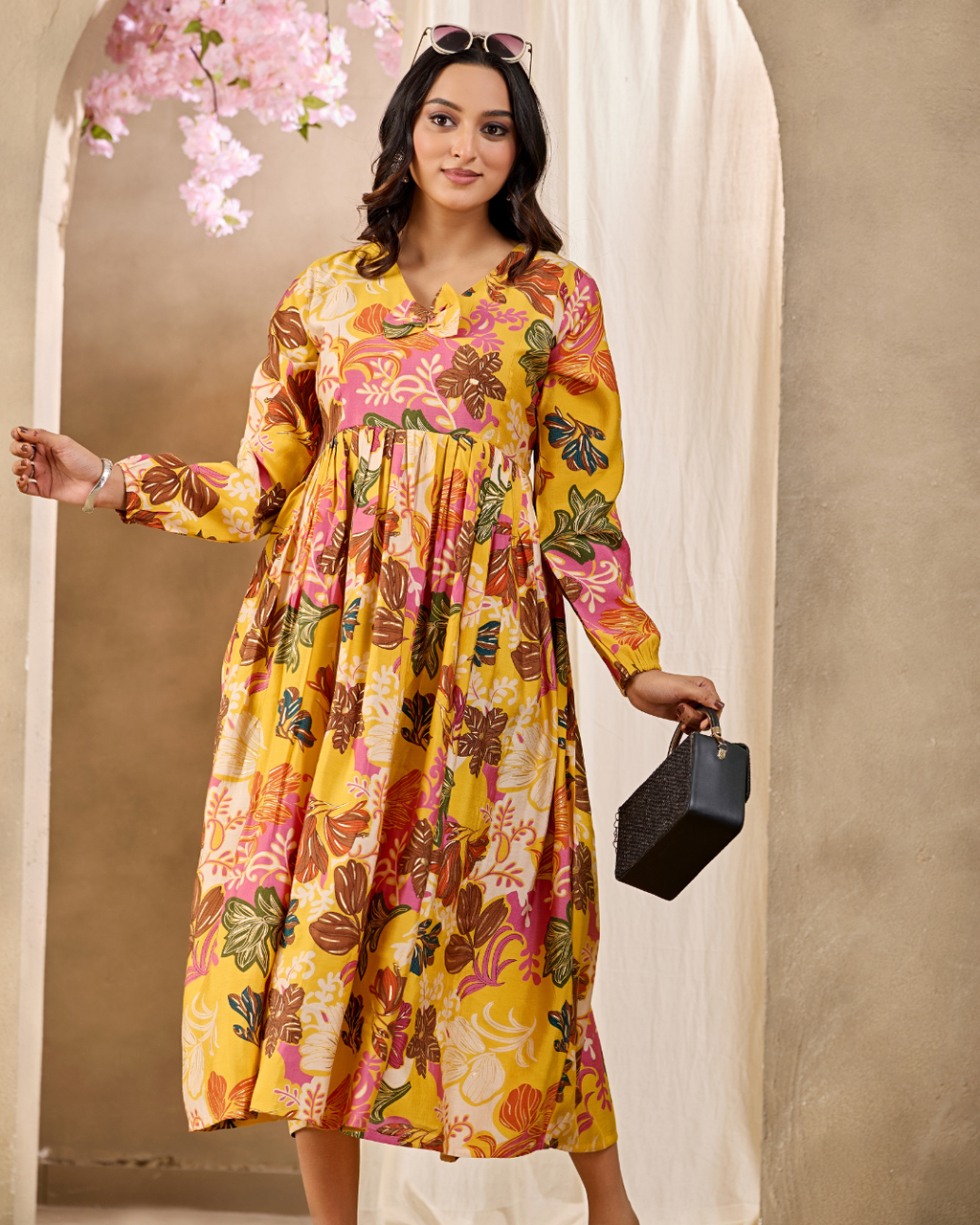Sunlit Blossom Dress