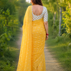 Sunshine Glow Chanderi Saree