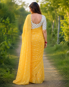 Sunshine Glow Chanderi Saree