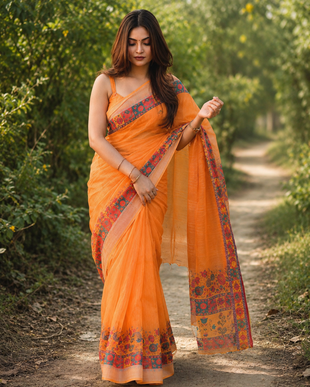 Amber Heritage Chanderi Saree