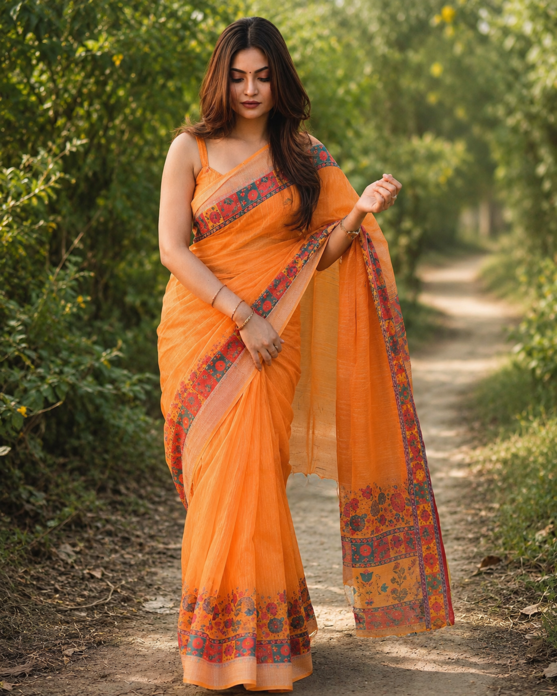 Amber Heritage Chanderi Saree