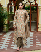 Earth Rose High-Low Kurti Set