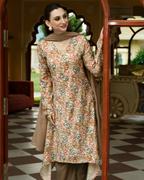 Earth Rose High-Low Kurti Set