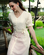 Ivory Blush Belted Tunic Set
