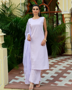 Lavender Crush Minimal Kurti Set