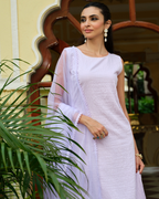 Lavender Crush Minimal Kurti Set