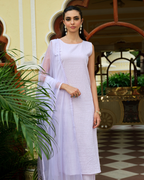 Lavender Crush Minimal Kurti Set