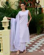 Lavender Crush Minimal Kurti Set