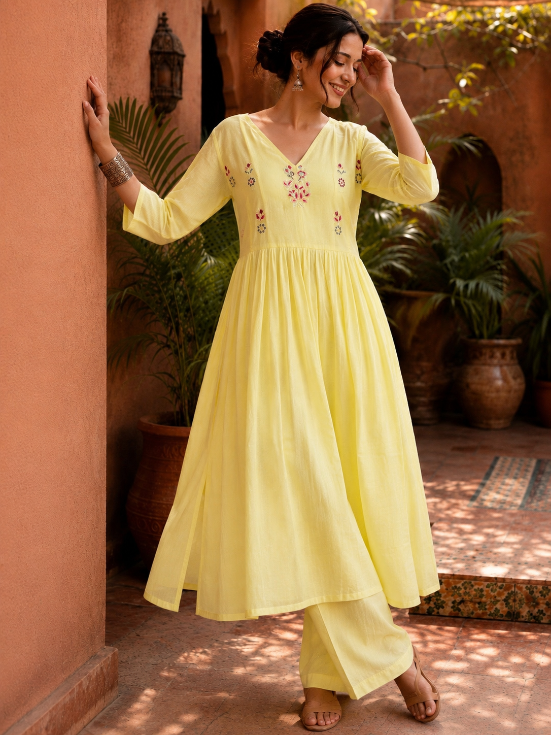 Sunlit Blossom Dress Set