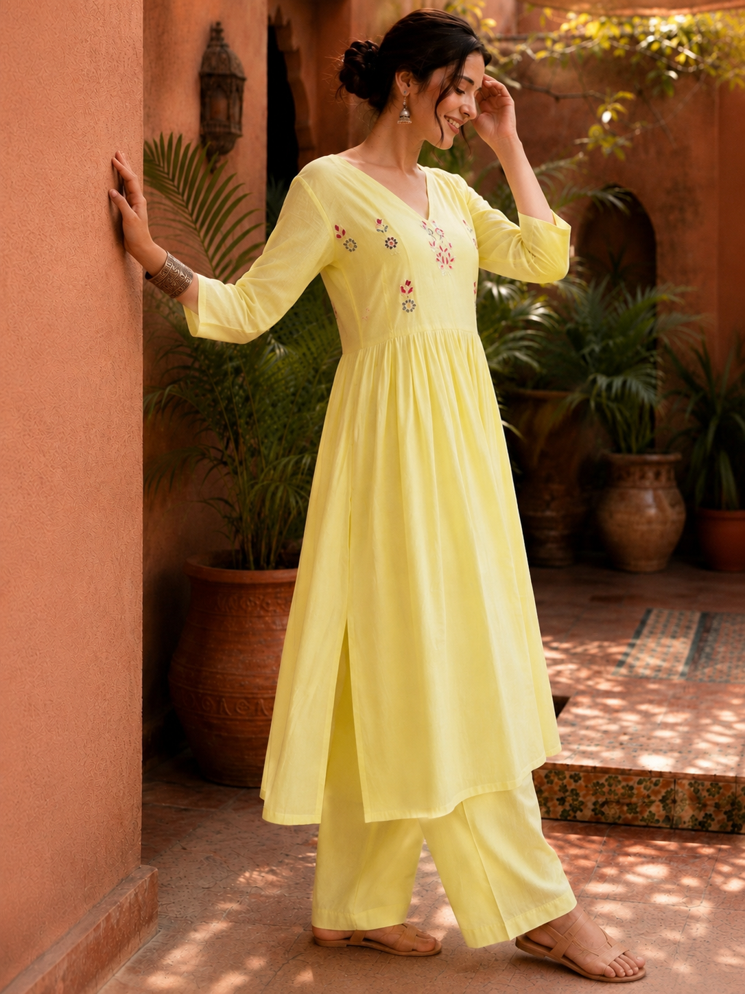 Sunlit Blossom Dress Set