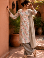 Ivory Bloom Dress Set