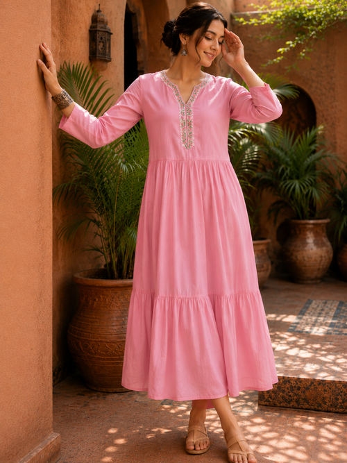 Blush Elegance Dress Set